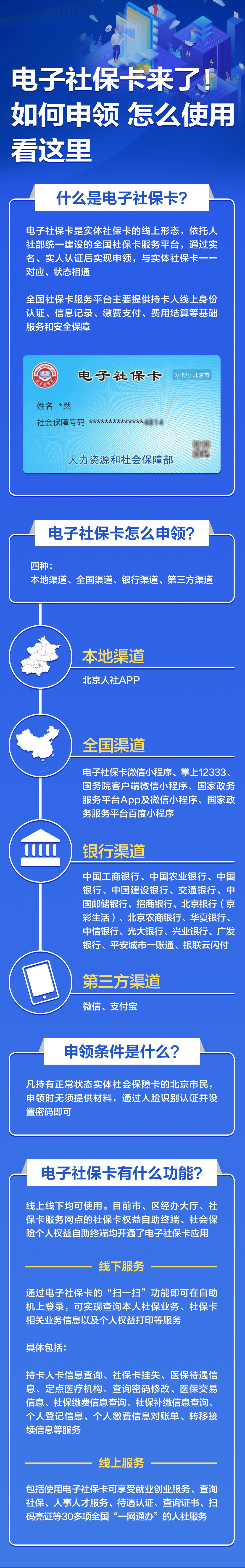 北京正式开通电子社保卡！如何申领怎么使用看这里